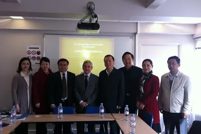 中华职业教育社代表团访问Groupe ESG学院集团